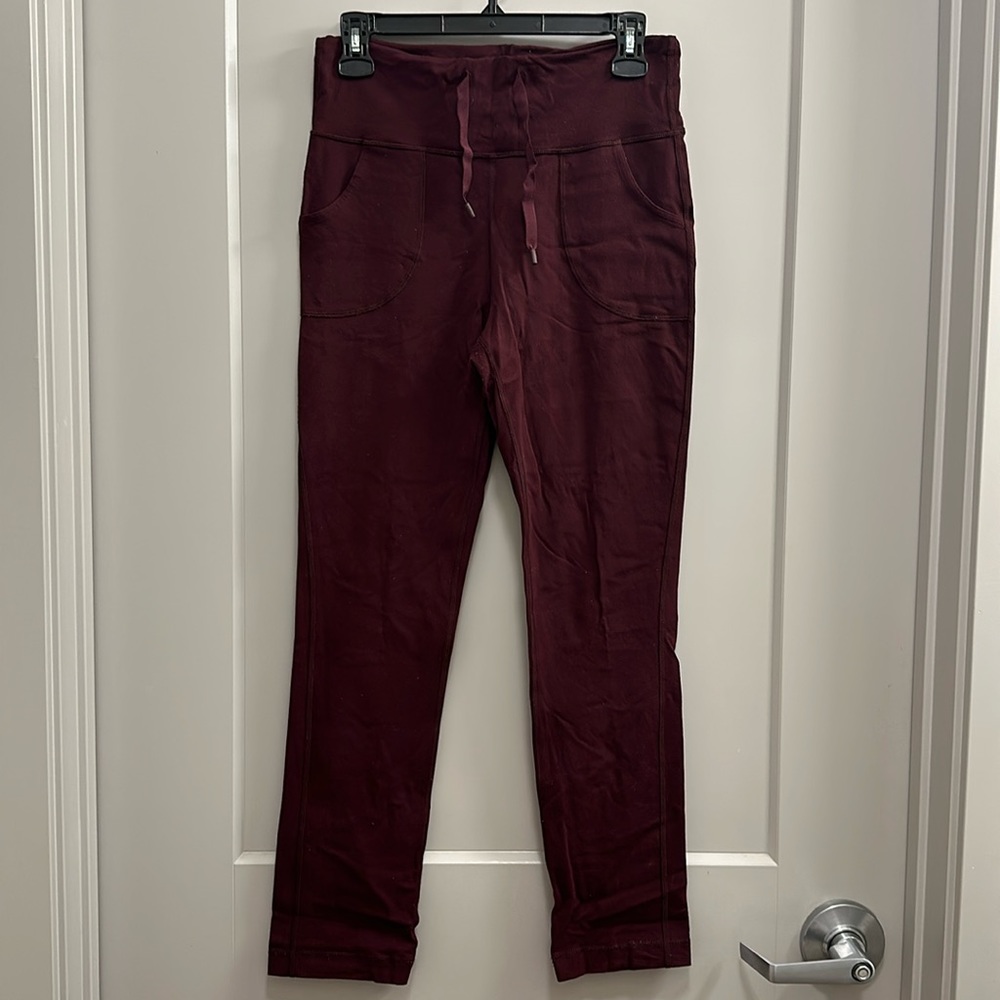 Lululemon lounge pants crimson size 8